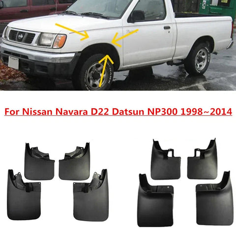 Nissan Navara D22 Datsun NP300 Mud Splash Guards Mudguards (1998–2014)