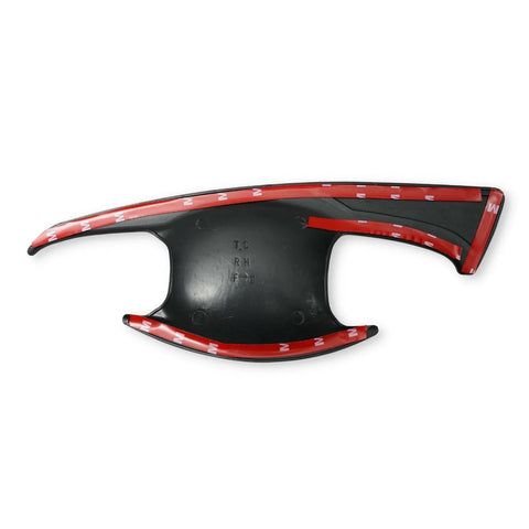 Toyota Hilux Revo Matte Black Door Handle Insert Bowl Trim (2015-2022)