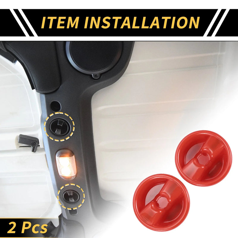 Jeep Wrangler JK (2007-2017) Red Roof Top Mounting Knob Screw Cover