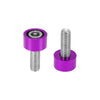 Honda Civic Acura 9 Pcs M8x1.25 Header Manifold Cup Washers Bolts Purple