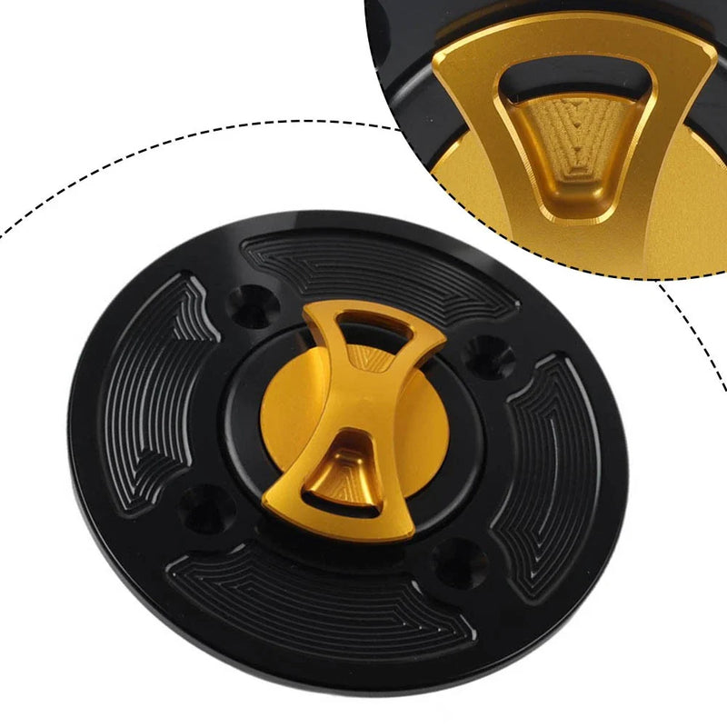 APRILIA RSV1000 2004-2008, Tuono V4R 2011-2017, RSV4 R Gold Fuel Gas Tank Cap Cover