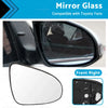 Toyota Yaris Right Side Mirror Glass with Back Plate (2012-2019)
