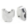 BMW F800R Silver HandleBar Bar Risers Mount Clamp Adapter (2015-2017)