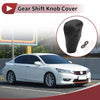 Honda Accord (2008-2012) Pebbled Black Grey Leather Gear Shift Knob Cover