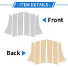 Mitsubishi Outlander Sport 6 Pcs Door Pillar Window Trim (2011-2021)