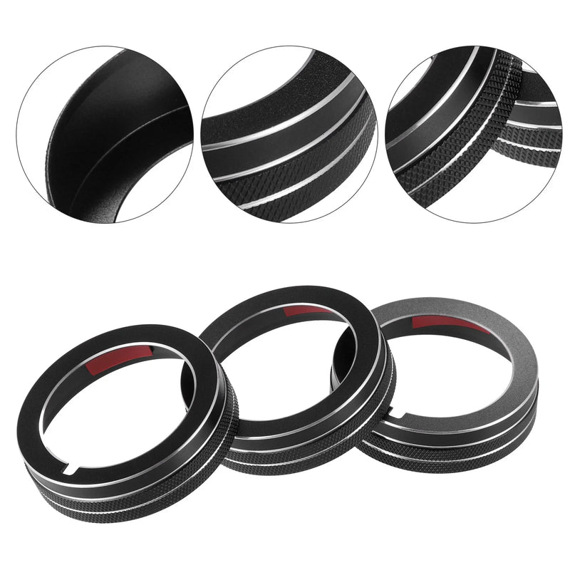 Mazda CX-3 (2015) - 3 Pcs Black AC Air Conditioner Switch Knob Cover
