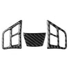 BMW 3 Series 3 Pcs Black Steering Wheel Cover Trim (2005-2012)