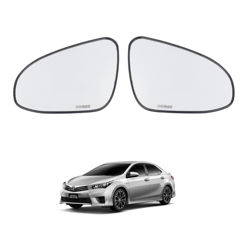 Side Mirror Glass Lens Pair Fits Toyota Corolla Altis Camry 4D Sedan 2014-18 D05