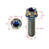 Motorcycle Bike 6 x Titanium Bolts Torx Head Flange Screws M10x35mm