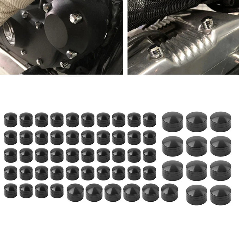 Harley Touring Road King Electra Glide 61x Engine Bolt Topper Caps (1999-2006)