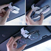 Reading Glasses & Sunglasses Black & Silver Sun Visor Clip Holder