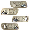 Interior Inner Door Handle Beige Set 4 Fits Honda Accord CG 4D Sedan 1998-02 D06
