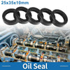 Oil Seal / 25x35x10mm / Rotary Shaft Seal Nitrile Rubber Black 5 Pcs