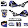 YAMAHA PW Pee Wee 80 Custom Graphic Kit Steel Style Decals