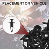 Chrysler 200, Pacifica - 30 Pcs Front Fender Skirt Clips (2011-2014)