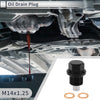 Car Motorcycle Boat M14x1.25 Engine Oil Drain Plug with Gasket Black