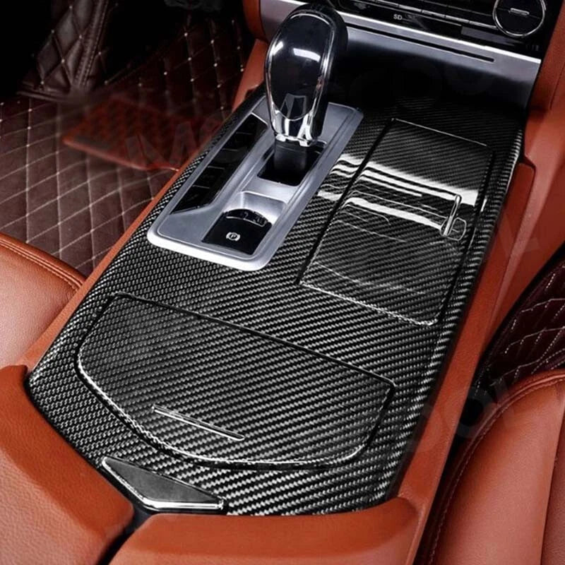 Dry Real Carbon Fiber Center Console Panel Cover Trim Fit Maserati Ghibli 13-16