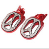Kawasaki KX250 KX450 Red Shark Teeth Racing Foot Pegs (2008-2015)