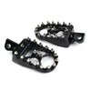 Harley Dyna Sportster Iron 883 Fatboy Wide Black Foot Pegs MX Style (2004-2023)