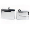 Harley Dyna Fat Bob Super Glide Chrome Battery Side Covers (2006-2017)