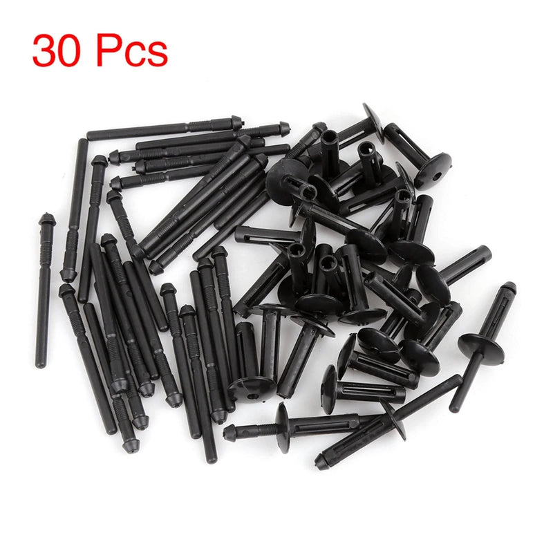 Dodge Chrysler 30 x Nylon Bumper Fastener Rivet Clips (2011-2023)