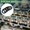 Oil Seal 48x65x10mm NBR Rubber High Pressure Black 5 Pcs