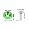 Car Motorcycle 20 Pcs M6 Fender Bumper Washer Bolt Engine Bay Fastener
