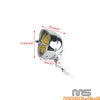 Harley Street Glide, Road King 4.5" Front Brim Trim Cover Fog Lights