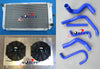 Falcon EF EL 4.0L Aluminum Radiator & Shroud & Blue Hose & Fan (1994-1998)