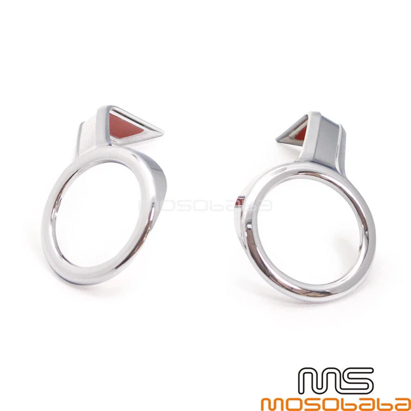 Honda Goldwing F6B GL1800 2.5" Chrome Fog Light Trim Ring (2013-2017)