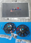 Mitsubishi Lancer EVO 7 8 52mm Aluminum Radiator + 2 Fans (2001-2007)