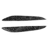 Mazda 3 Headlight Eyebrow Eyelid Covers  Forged Pattern Black (2009-2013)