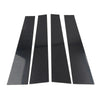 Dodge Ram 1500 Pillar Post Set Door Window Trim Covers Gloss Black (19-24)