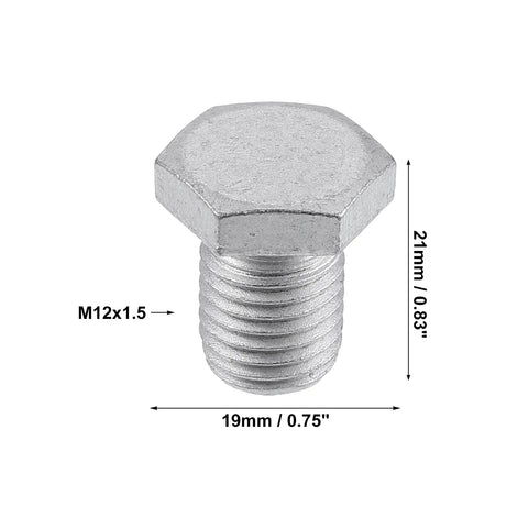 BMW 545i, Mazda M12x1.5 Steel Engine Oil Drain Plug Screw & Gasket