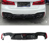 BMW 5 Series G30 Rear Bumper Diffuser with LED Light (2017-2023)