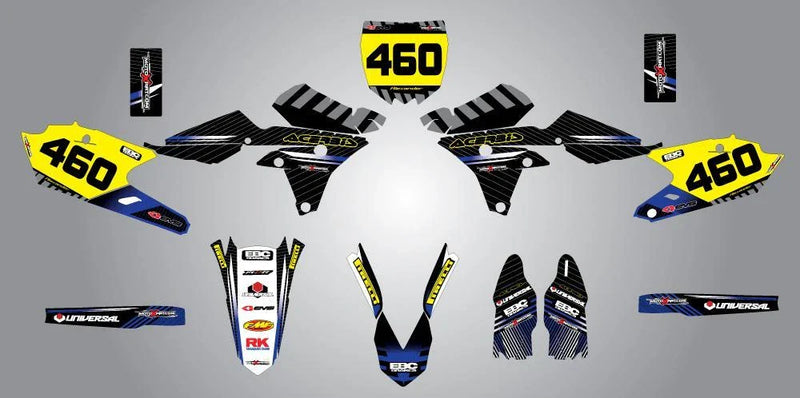 Yamaha YZF 250 - Stickers Decals Custom Graphics (2014-2015)