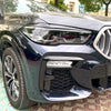 BMW X5 G05 X6 G06 (2019-2023) Gloss Black 2 x Headlight Eyelid Trim