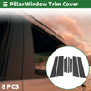 BMW X4 Carbon Fiber 8 Pcs Door Pillar Window Trim (2019-2024)
