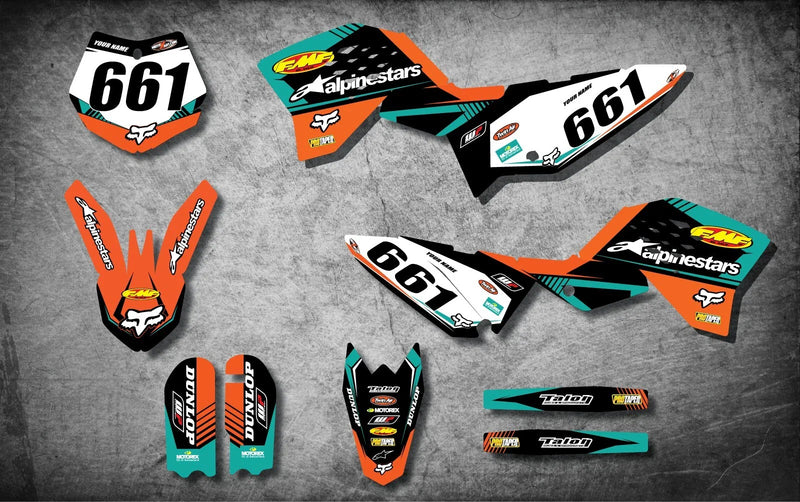 KTM 65 Custom Graphics Kit VITAL Style Decals (2009-2015)