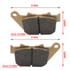 HARLEY DAVIDSON XL 883 R Sportster R, XL 1200 C Custom Rear Brake Pads (2005-2013)