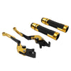 BMW R1200GS R1250GS Gold Extendable Brake Clutch Lever Grip Set (2013-2023)