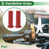 Motorcycle 7/8" 22mm Hand Grips Cover TPU Dark Red