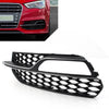 Audi A3 S3 Honeycomb Front Bumper Fog Light Grille Cover (2013-2017)