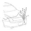 Lexus ES300, SC430, GS300 Antenna Rod Mast + Cable (2002-2006)