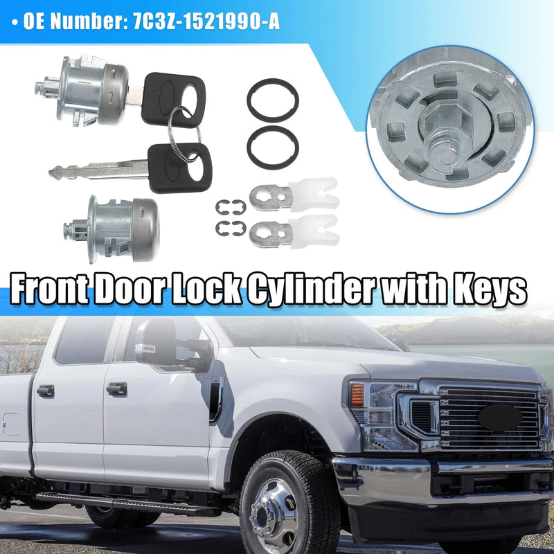 Ford F150 F250 F350 Car Door Lock Cylinder Tumbler w/Key Set (2004-2023)