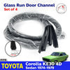 Fits Toyota Corolla KE30 4D Sedan 1974-79 Window Glass Run Door Channel Felt x4