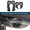 Porsche Macan (2016-2024) Black Set Car Door Leather Anti Kick Pad Sticker