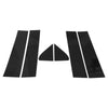 Chevy Silverado (2019-2024) Black 6 x Door Pillar Window Trim