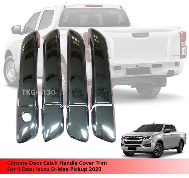 Isuzu D-Max Chrome Door Catch Handle Cover Trim (2020)
