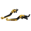 Kawasaki ZX636R ZX6RR CNC Gold Extendable Brake Clutch Levers (2005-2006)